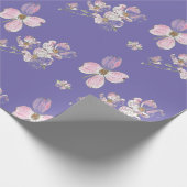 Dogwood Pattern on Wrapping Paper Cadeaupapier (Hoek)
