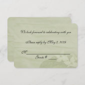 Dogwood Wedding RSVP Kaart (Voorkant / Achterkant)