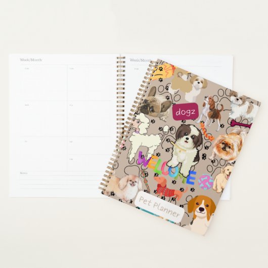 Dogz Bienvenue Pet Planner (Devant avec enveloppe)