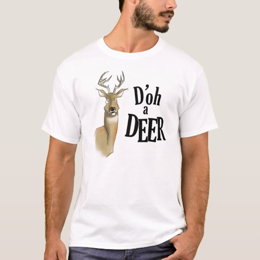 D'oh un T-shirt de cerfs communs (Devant)