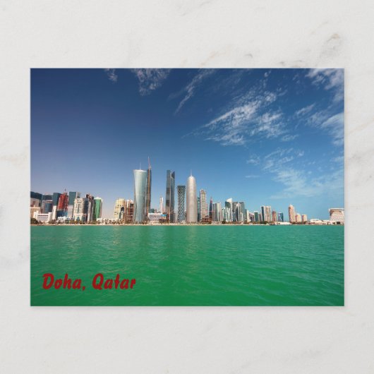 Doha Skyline, 2011 Briefkaart (Voorkant)