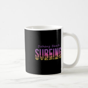 Doheny State Beach Surf T-shirt, Retro Californië Koffiemok