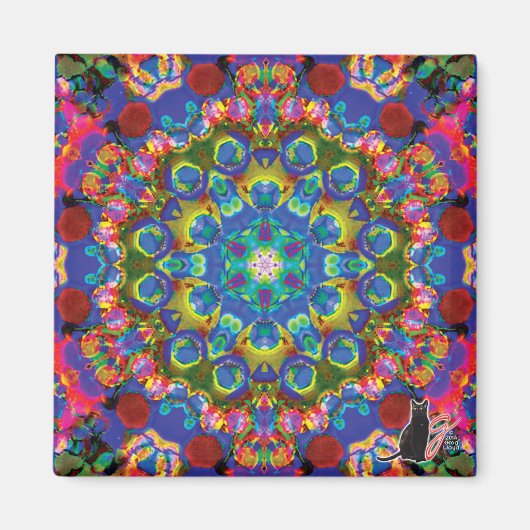 Doily Kaleidoscope Magnet (Devant)