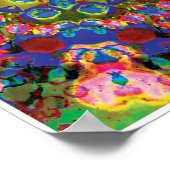 Doily Kinetic Collage Kaleidoscope Poster (Coin)