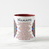 Doily Namaste Kaleidoscope Mug (Centre)