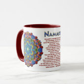 Doily Namaste Kaleidoscope Mug (Devant gauche)