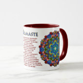 Doily Namaste Kaleidoscope Mug (Devant droit)