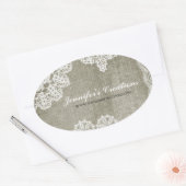 Doily Ovale Sticker (Envelop)