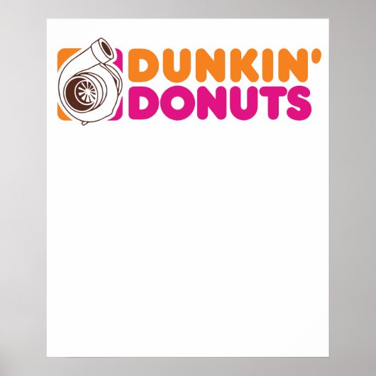 Doin' Donuts - Grappige Racing & Drift Auto Enthou Poster (Voorkant)