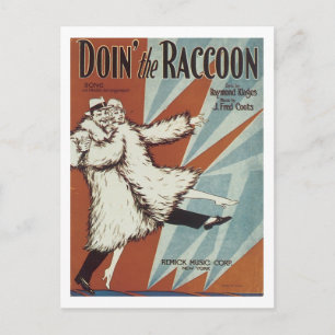Doin' The Raccoon Songbook Hoesje Briefkaart