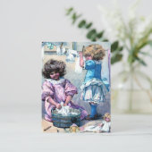 Doing Doll Laundry Briefkaart (Staand voorkant)