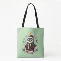 Doit acheter Sac fourre-tout pingouin de Noël mign