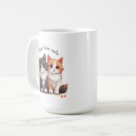 Doit aimer les chats Mug (Devant gauche)