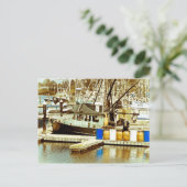 dok van de baai briefkaart (Staand voorkant)