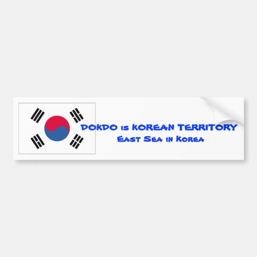 DOKDO-campagne Bumpersticker (Voorkant)