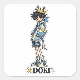 DOKI™ Zon Prins Origineel Karakter Sticker