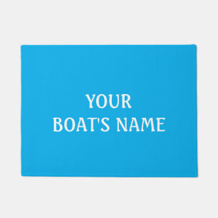 Dokmat met naam van boot deurmat