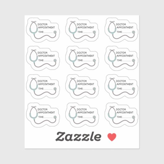Dokter Afspraak Herinnering Health Tracker Planner Sticker (Vel)