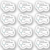 Dokter Afspraak Herinnering Health Tracker Planner Sticker (Voorkant)