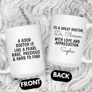 Dokter bedankcadeau, op maat gemaakte dokter  koffiemok