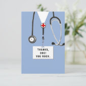 Dokter Bedankkaart (Staand voorkant)