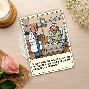 Dokter Diagnoseert Patiënte Met Vlekken: Beterscha Briefkaart