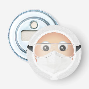 Dokter Emoji Button Flesopener