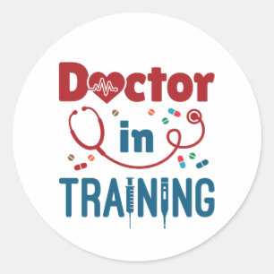 Dokter In Opleiding Toekomstige Dokter Ronde Sticker