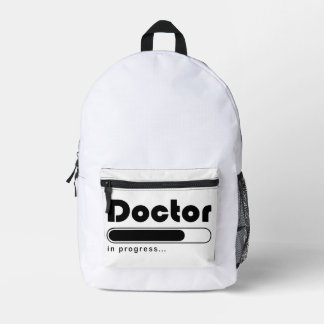 Dokter In Uitvoering Grappige Medische Studie Laad Bedrukte Rugzak