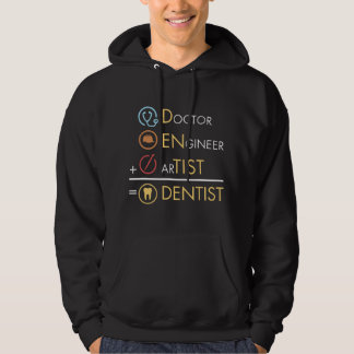 Dokter Ingenieur Kunstenaar = Tandarts Grappig Tan Hoodie