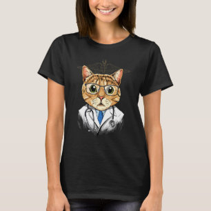 Dokter Katje Kitten Chirurg Arts Dr MD Dier C T-shirt