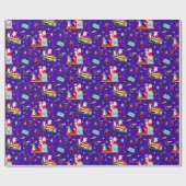 Dokter Kerst met de Kerstman Cadeaupapier (Vlak)