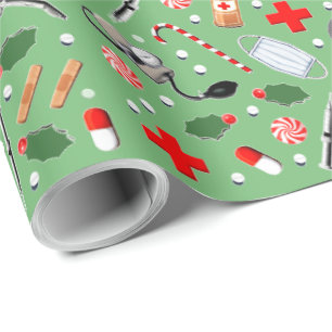 Dokter Kerstmis Cadeaupapier