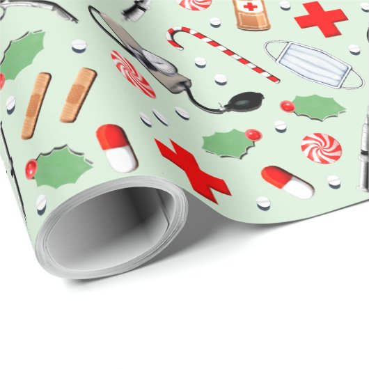 Dokter Kerstmis Cadeaupapier (Rol Hoek)