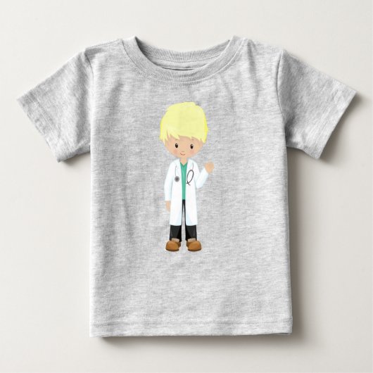 Dokter, Labjas, Medicijn, Schattige Jongen, Blond  (Voorkant)
