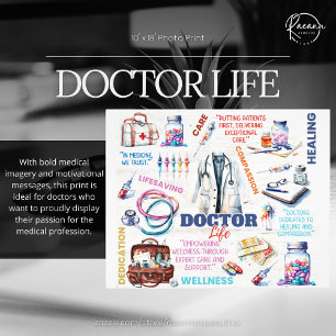 Dokter Leven Foto Afdruk