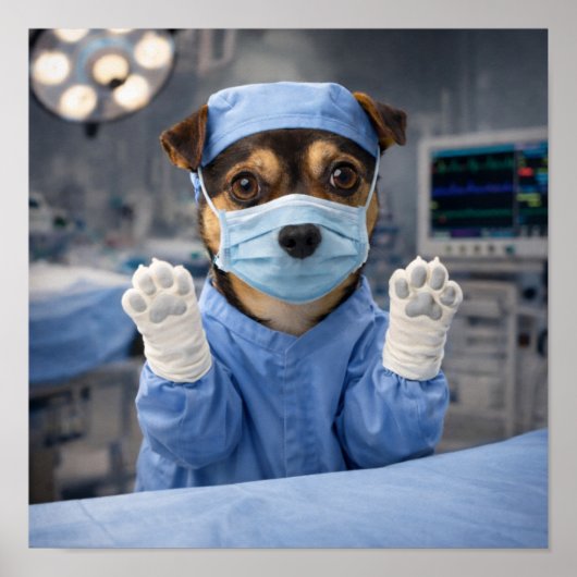 "Dokter Louie, komt u even!" Poster (Voorkant)