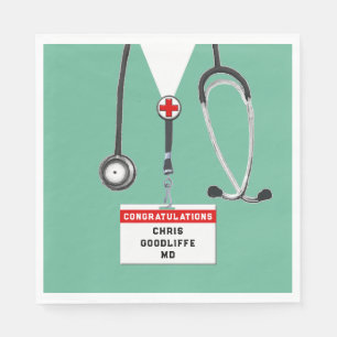 Dokter Medische Afstuderen Feestservet Servet