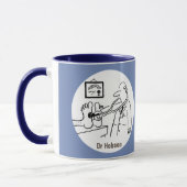 Dokter met Stethoscoop test voeten. Doctor Mok (Links)