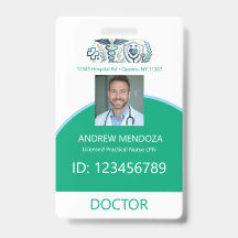 Dokter Naambordje Foto ID's Artsen & Identificatie