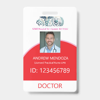 Dokter Naambordje Foto ID's Artsen & Identificatie Badge