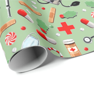 Dokter of verpleegster Kerstcadeau verpakking Pa Cadeaupapier