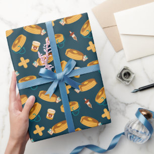 Dokter Pannenkoeken Navy Cadeaupapier