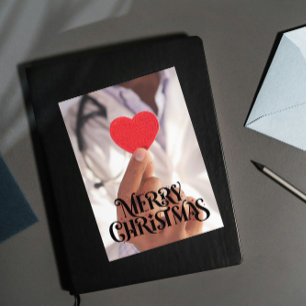 Dokter Praktijk Eigen Logo Bericht Kerstmis Feestdagenkaart