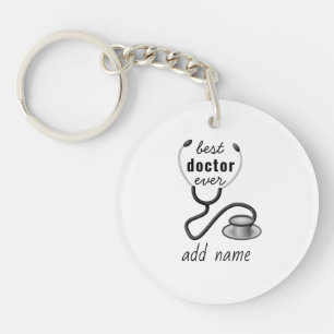 Dokter Stethoscoop arts Ziekenhuis Gepersonaliseer Sleutelhanger
