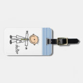 Dokter Stick Figure Bagagelabel (Voorkant horizontaal)