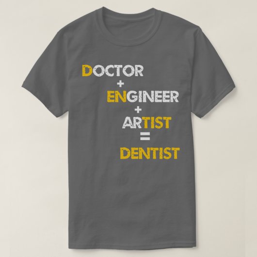 Dokter Tandarts Grappige Tandarts T-shirt (Design voorkant)