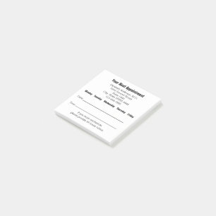 Dokter uw volgende afspraak herinnering (wit) post-it® notes