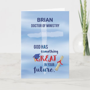 Dokter van de Ministry Cross Blue Waterverf Kaart