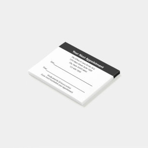 Dokter van uw volgende afspraak herinnering post-it® notes